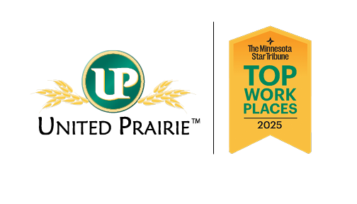 United Prairie Logo and StarTribune Top Work Places Award 2025