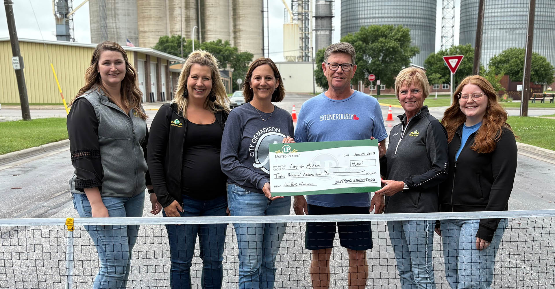 people with large check